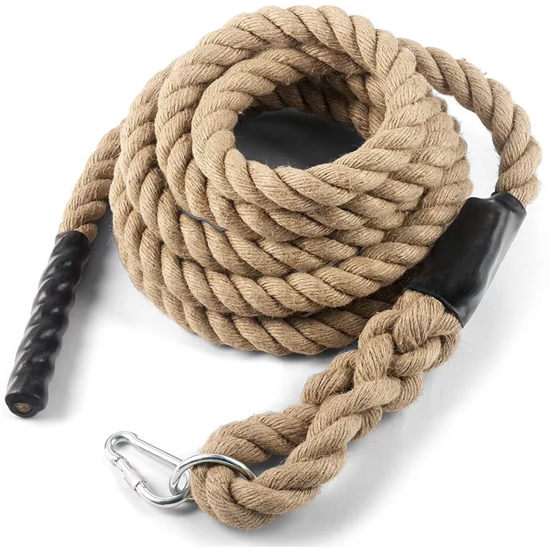 Battle Rope Exercise - Peralatan Gym Tali Latihan Hemp Power