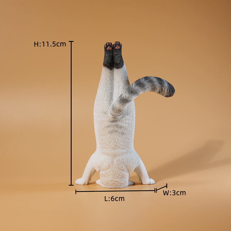 Yoga Fitness First - Model Hewan Yoga Kucing Mini Simulasi
