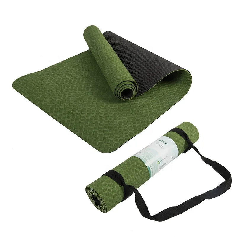Yoga Fitness Logo Design - Matras Yoga TPE Anti Selip Lembut
