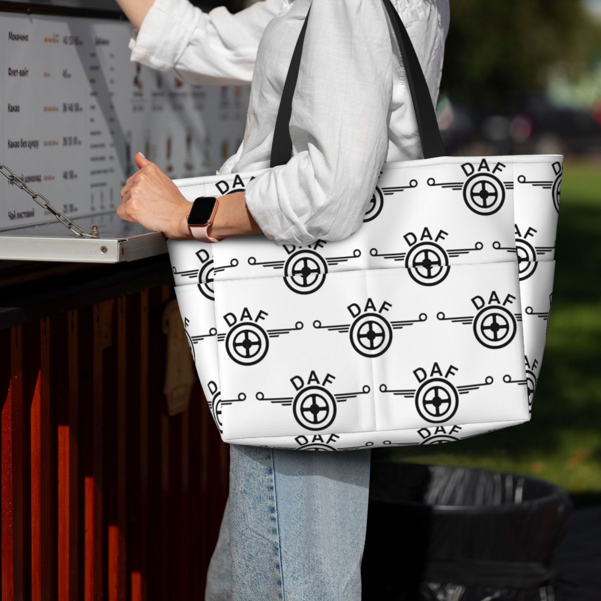 Yoga Fitness Logo Design - Tas Tote Pantai Desain Vektor Logo