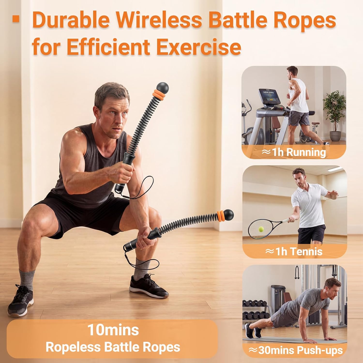 Tali Latihan Tanpa Tali yang D - Battle Rope Exercise ulasan dan harga