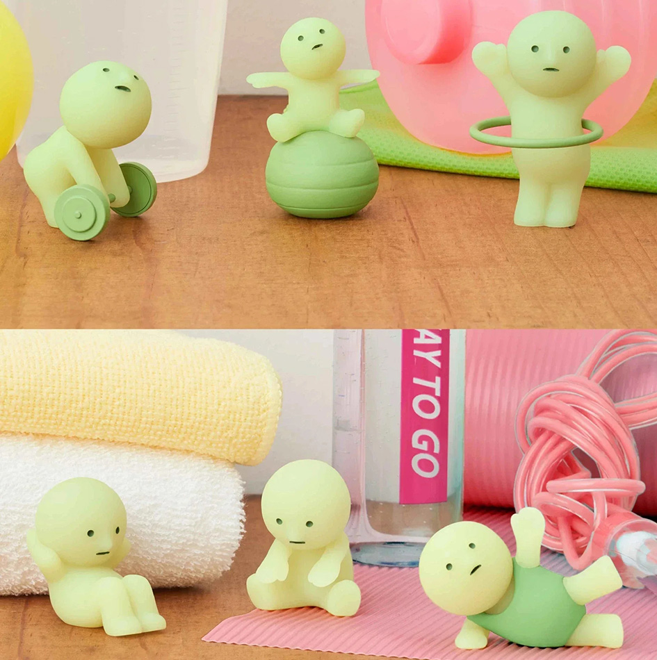 Figur Mini Bercahaya Dalam Gel - Yoga Fitness First ulasan dan harga