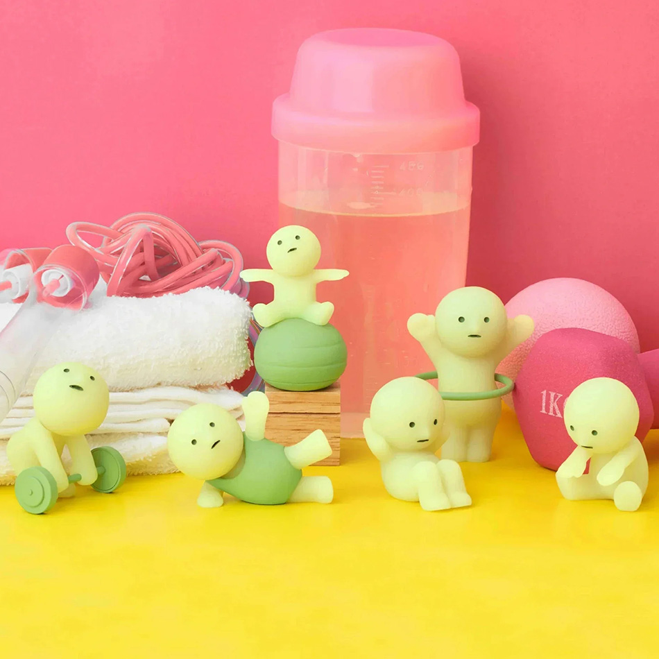 Figur Mini Bercahaya Dalam Gel - Yoga Fitness First ulasan dan harga