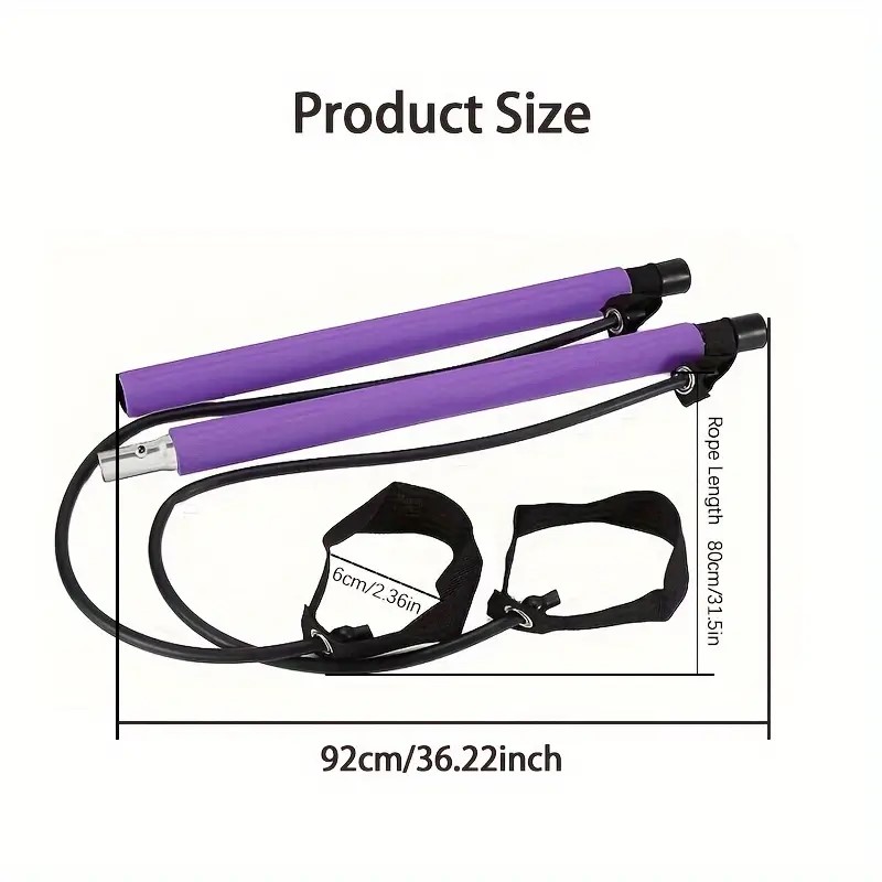 Bar Pilates Multifungsi Kombin - Yoga Fitness Bar ulasan dan harga
