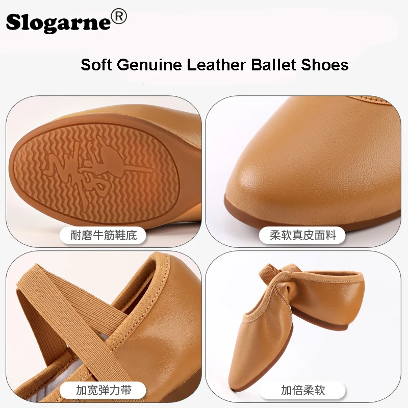 Sepatu Balet Lembut Kulit Asli - Yoga Dance & Fitness Center Llc ulasan dan harga