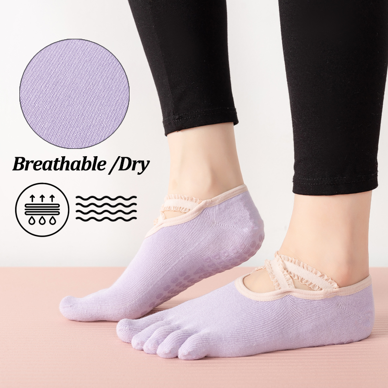 Kaus Kaki Pilates Anti Selip W - Yoga Dance & Fitness Center Llc ulasan dan harga