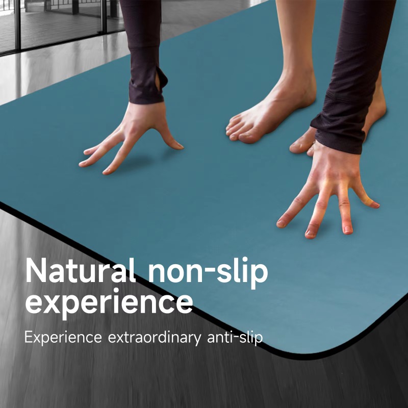 Matras Yoga Anti Selip Dua Sis - Yoga Fitness Logo Design ulasan dan harga