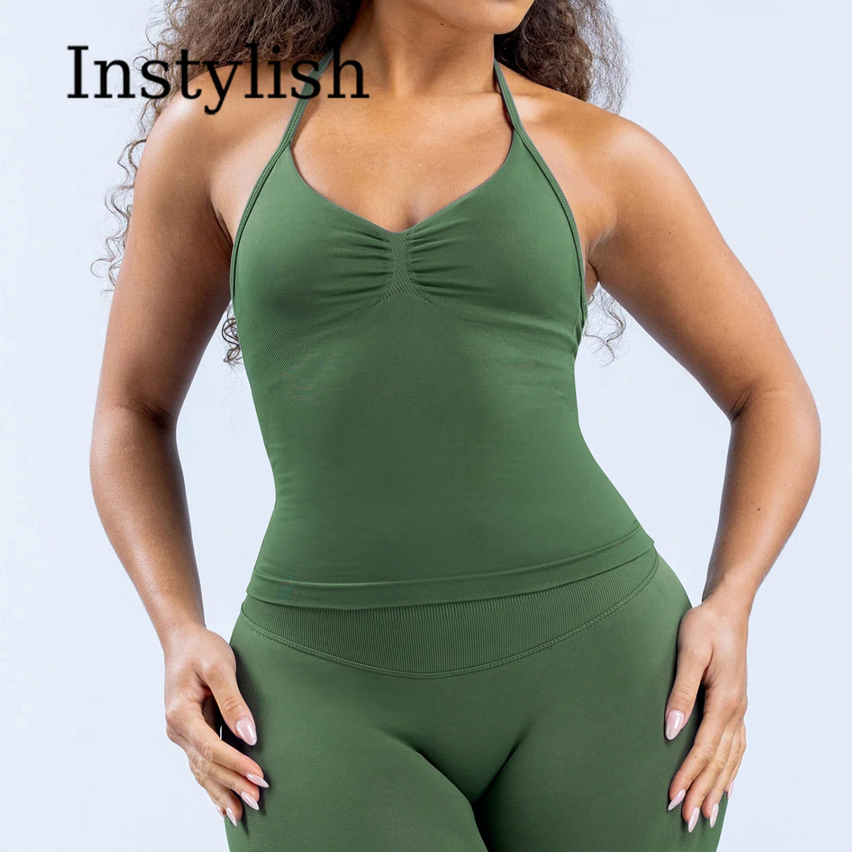 Set Yoga Wanita 2 Potong Tanpa - Yoga & Fitness Center ulasan dan harga
