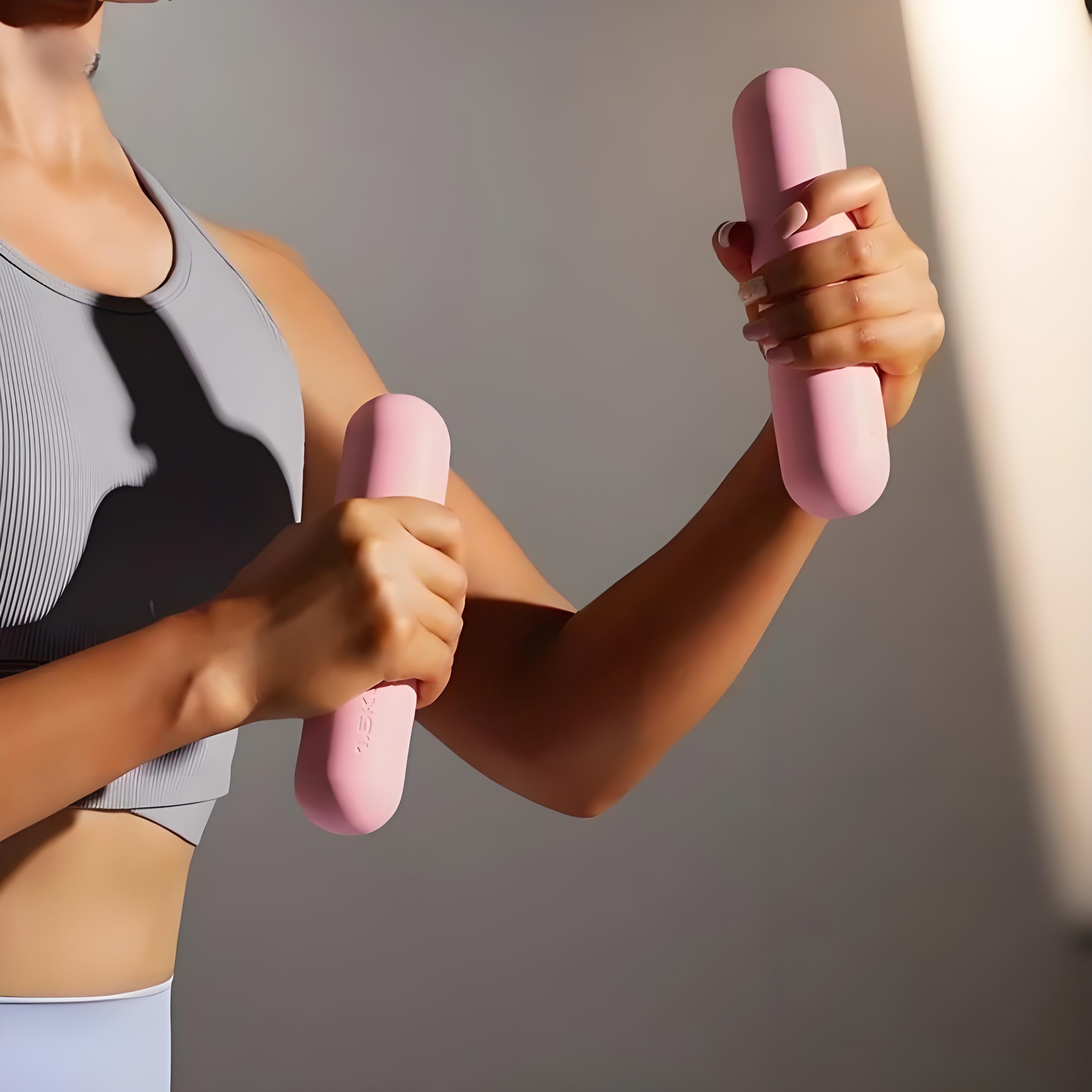 Dumbbell Silikon untuk Latihan - Yoga Fitness Bar ulasan dan harga