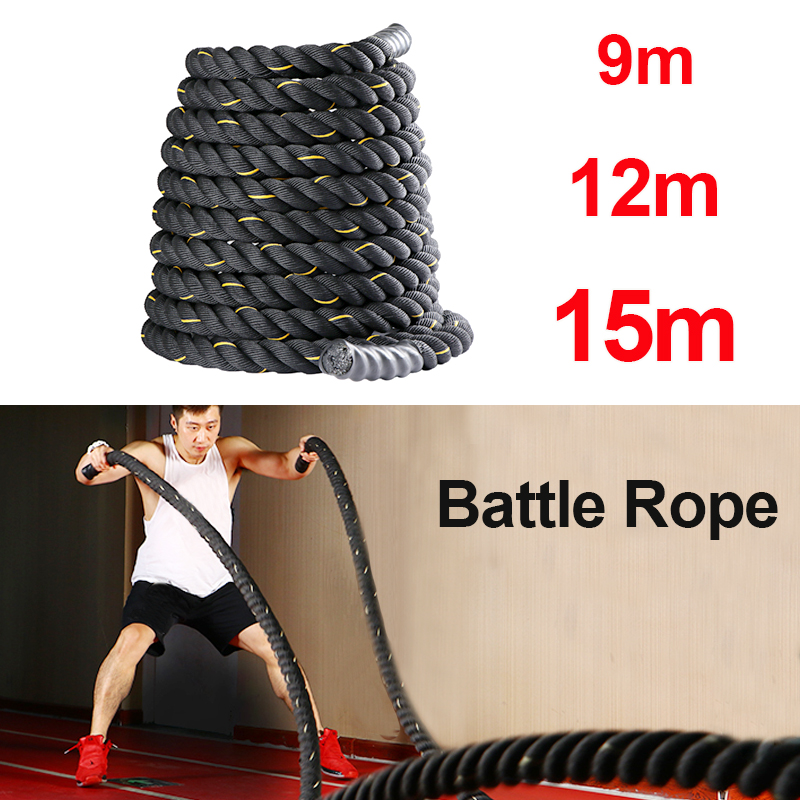 Tali Latihan Fitness 9M/12M/15 - Battle Rope Exercise ulasan dan harga